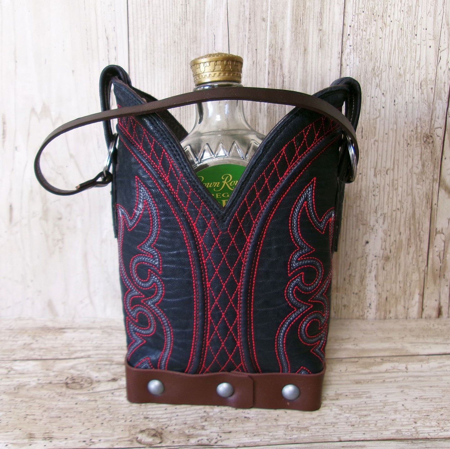 Cowboy Boot Whiskey Tote CR254